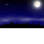 Midnight sky stars