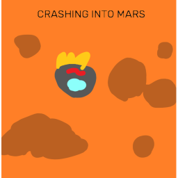 Crashing into mars. (read desk)