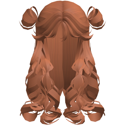 Curly Poofy Princess Doll Hair Ginger Orange Roblox item