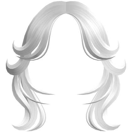 White Long Layered Bangs Roblox item