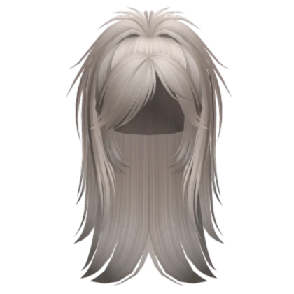 messy half-up grunge ponytail Roblox decal