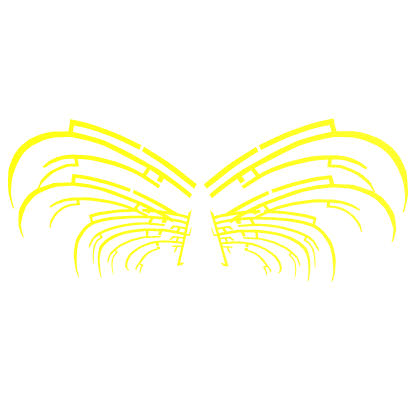 Yellow T.R.I Reworked Plasma Big Wings [ Glow ] Roblox item