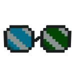 Multicolored Pixel Glasses