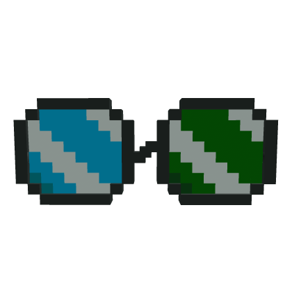 Multicolored Pixel Glasses