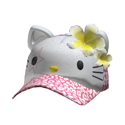 Hot Pink Y2K Cross Zebra Cap 2000s Mcbling | Roblox Item