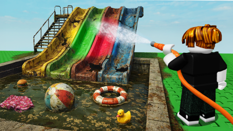 Script Waterslide Pool Splash Cabana Lazy - [🏝️] MY WATERPARK script preview