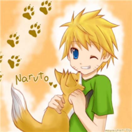 Naruto & His Pet Fox Roblox decal