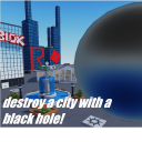 Destroy city with a black hole
