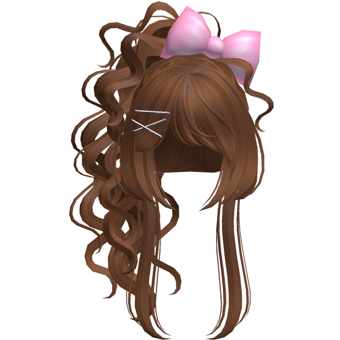 Elegant Curly Darling Bow Updo in Ginger