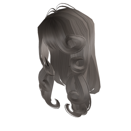  Ash Grey Cute Long Curly Swirl Hair
