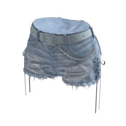 Y2K Lace-Up Shorts (Light Blue) thumbnail
