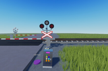 Russian railroad crossing