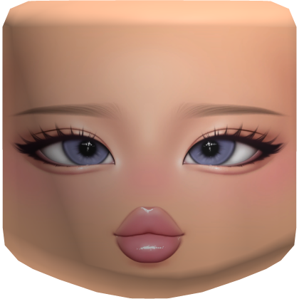 Cute Plastic Doll Girl Face Makeup Mask Roblox item