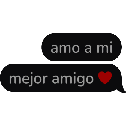 amo a mi mejor amigo Spanish Text Bubble speech