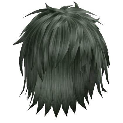Zombie Green Messy Anime Moe Hair 35.