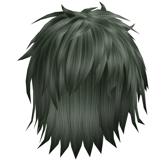 Zombie Green Messy Anime Moe Hair 35.