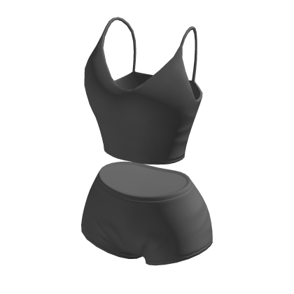 Shorts & Crop Top Grey