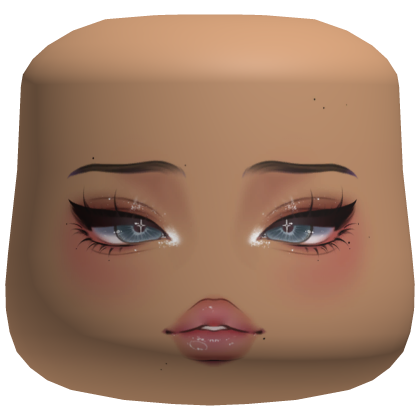 Soft Blue Eyed Face - Cheeks Head Roblox item