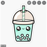 MINT BOBA TEA ! :)
