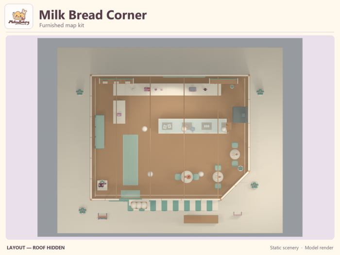 MellowBakery Milk Bread Corner - Map Kit preview 2