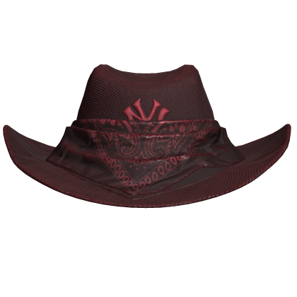 Red NYC Bandana Cowboy Hat