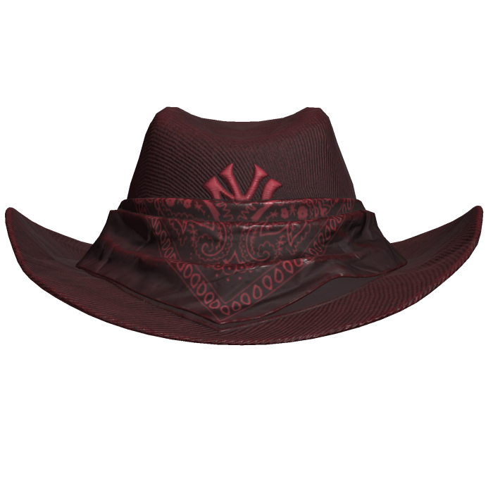 Red NYC Bandana Cowboy Hat
