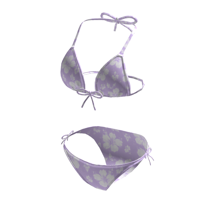 Purple Floral Bikini