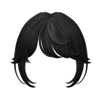 Cute Curly Bangs(Black)
