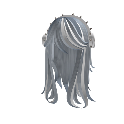 Y2K Blue Headphone Hair Roblox item