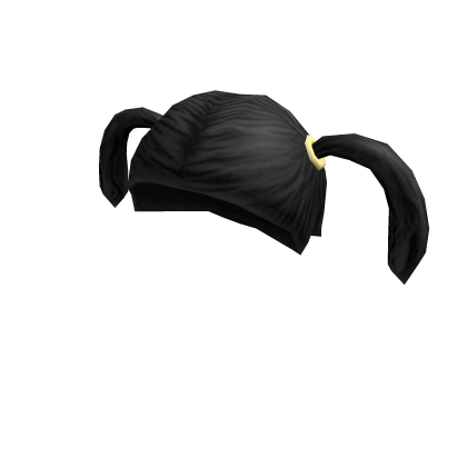Black Pigtails Roblox item