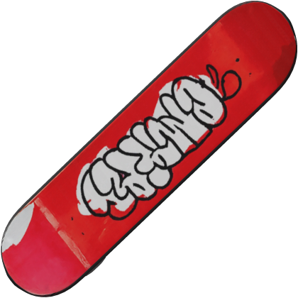 Graffiti Skateboard Deck (Red)