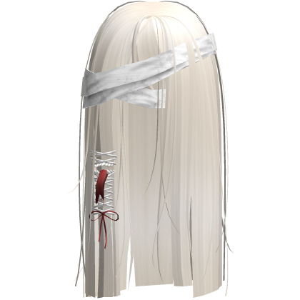 Creepy Blonde Monster Hair w White Bandages