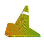 [Animated] Rainbow Traffic Cone