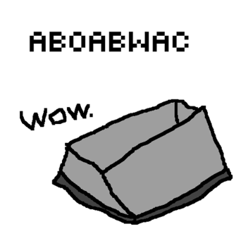 A box on a baseplate with a couch.