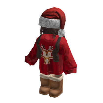 Cheap Oversized Christmas Outfit w/ Brown  Hair thumbnail