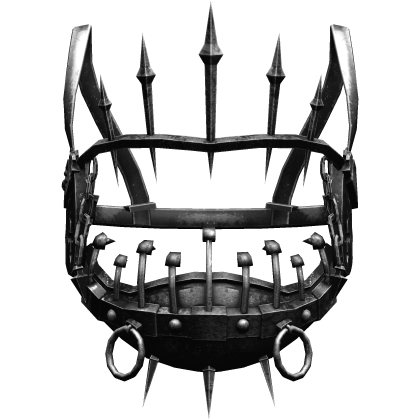Horror Rusty Black Gothic Face Machine Halo Crown