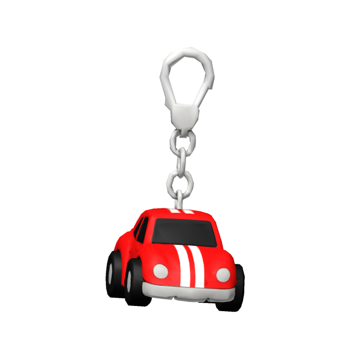 Mini Red Car Keychain