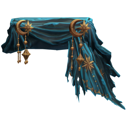 Teal Moon Waist Scarf