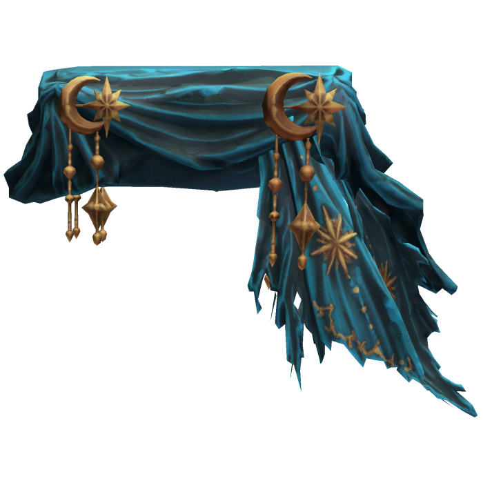 Teal Moon Waist Scarf