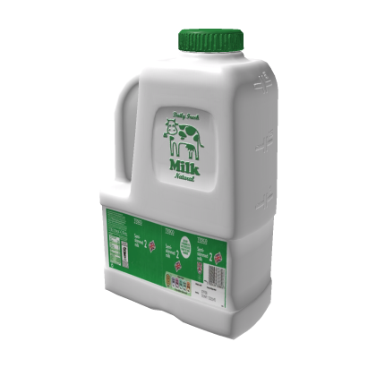 Milk Mesh Carton Bottle Model Food Drink Pack Part