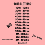 - Dior Clothing -