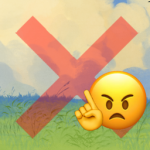 No grass
