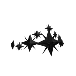 Black Iron Tiara Of Stars