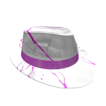 Amethyst White Fedora