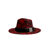 Crimson Swirls Fedora