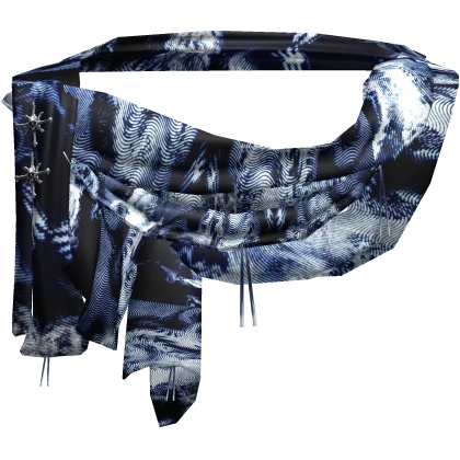 Blue Twotoned Vintage Ratty Neck Scarf | Roblox Item - Rolimon's