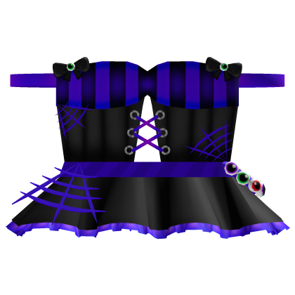 [HALLOWEEN] Dark Purple Spiderweb Dress