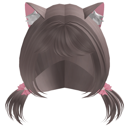 FREE ꒱ cute brown small tails w/cat ears Roblox item