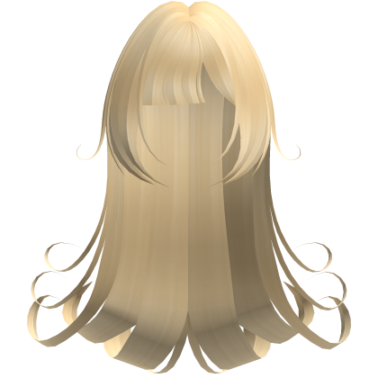 Gothic Long Yellow Swirly Hair