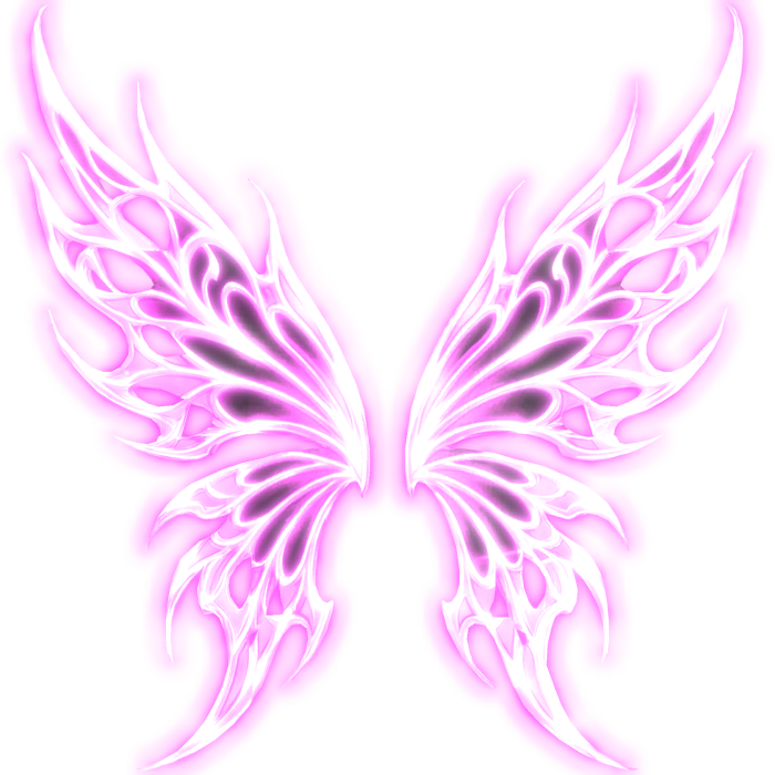 Emissive Pink Phoenix Seraphim Wings (Glowing)